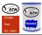Preview: Dodge, Red, R1 / KR1: 500ml Lackdose, von ATW Autoteile West.